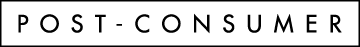 POST-CONSUMER Logo